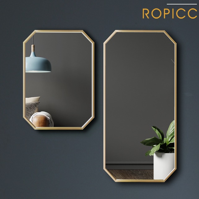 F607 로피크 로얄 팔각 거울 2 colors 주문제작 화장대 욕실 인테리어 벽걸이 거울